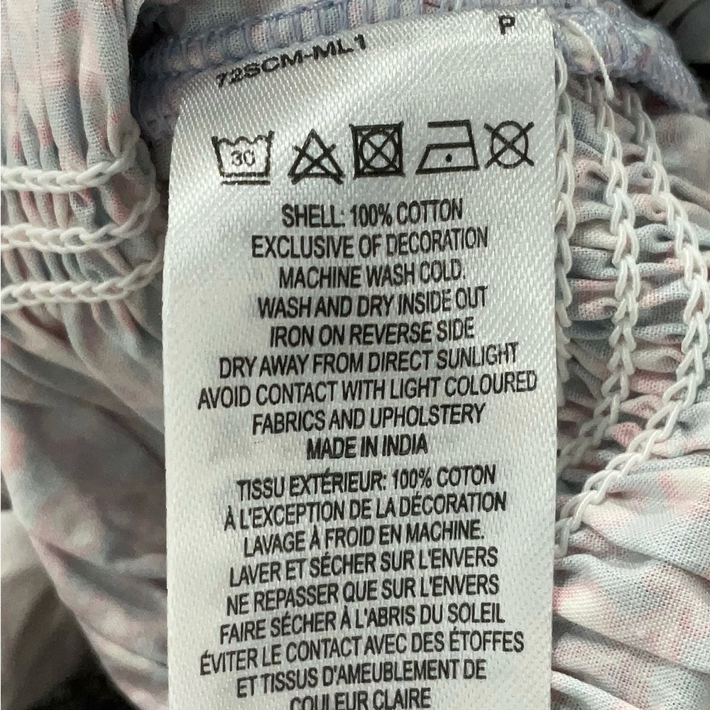 French Connection Purple Smocked Crop Tank Top - Picture 4 of 4